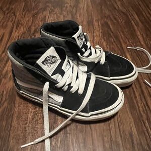 Vans Classic Black, Gray and White High-Tops